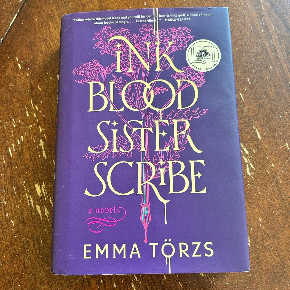 Purple 'Ink Blood Sister Scribe' Hardcover Book
